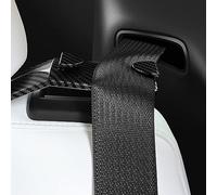 Seatbelt Guide Holder for Tesla Model Y Rear Seat Belt - Carbon Fiber Pattern Glossy Finished Fits Model Y 2021, 2022, 2023