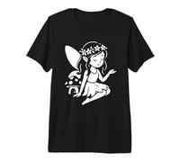Seated Fairy with Flower Crown Premium T-Shirt
