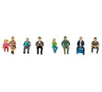 Seated Passengers (8) Figure Set HO/OO gauge Faller 151617