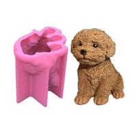 Seated Puppy Silicone Molds - Adorable Canine Resin Moulds, Fondant Cake Puppy Tools | DIY Wax Clay Crafting Accessories, Baking Decorations, Resin Casting Kit, Handmade Creative Fun for Artists