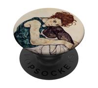 Seated Woman with Bent Knee by Egon Schiele (1917) PopSockets Adhesive PopGrip