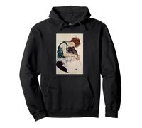 Seated Woman with Bent Knee by Egon Schiele (1917) Pullover Hoodie