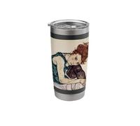 Seated Woman with Bent Knee by Egon Schiele (1917) Stainless Steel Insulated Tumbler