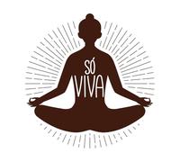 Seated Women with Phrase in Brazilian Portuguese Translation just Live Engraving Stickers 42x43.8cm Personalized Customization Coffee