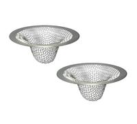 Seatery 1.0" Bathroom Sink Drain Strainers, 2PCS Drain Hair Catchers for Laundry, Mop Pool, Utility, Slop, RV Sink, Stainless Steel Drain Filter