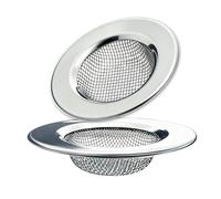 Seatery 1.50" Bathtub Strainers, Bathroom Sink Strainers, Shower Drain Hair Catcher, Drain Strainer For Laundry, Mop Pool, Utility, Slop, RV Sink, Stainless Steel, Pack-2