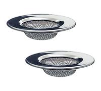 Seatery 1.50" Bathtub Strainers, Bathroom Sink Strainers, Shower Drain Hair Catcher, Drain Strainer For Laundry, Mop Pool, Utility, Slop, RV Sink, Stainless Steel, Pack-2