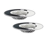 Seatery 2PCS Bathtub Drain Strainers, Shower Drain Hair Catcher, Stainless Steel Drain Cover Basket for Bathroom Laundry Floor Drain, Fit for 1.75"-3.0" Drain Hole