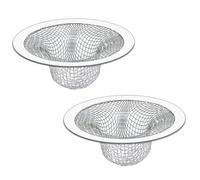 Seatery 2PCS Tub Drain Hair Catcher - 2.75 inch Shower Drain Mesh Strainer, Stainless Steel Shower Bathtub Drain Cover, Bathroom Sink Strainer Filter Basket for Bathroom Sink, Wash Basin Floor Drain