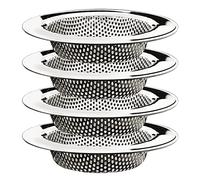 Seatery 4-Piece Kitchen Sink Strainers - 4.5 Inch Stainless Steel Sink Drain Filter with Food Scraps Catcher