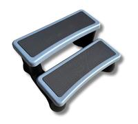 Seatherny Hot Tub Steps - 2-Tier Non-Slip Spa Entry Step | Heavy-Duty, Weather-Resistant Plastic | Easy Access for Hot Tubs, Inflatable Spas, and Above Ground Pools (Grey, Extra Large)