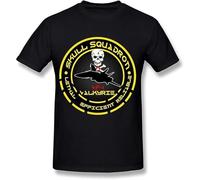 Seating-Jumping Men's Macross Saga Skull Squadron T Shirt(XX-Large)