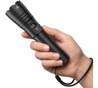 SeaTrail LED Torch Rechargeable 1000000 Lumen Super Bright | 3000m Long Beam LCD Display 3 Lighting Modes Zoomable High Power IPX7 Waterproof for Camping Hiking Walking Dog Exploration