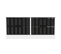 Seattle 4 Drawer Bed Box (Ready Assembled) Ready Assembled 2 U Black One Size