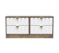 Seattle 4 Drawer Bed Box (Ready Assembled) Ready Assembled 2 U Dark Brown One Size