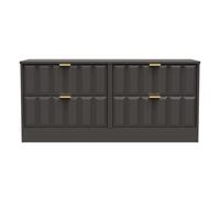 Seattle 4 Drawer Bed Box (Ready Assembled) Ready Assembled 2 U Dark Grey One Size