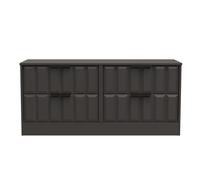 Seattle 4 Drawer Bed Box (Ready Assembled) Ready Assembled 2 U Dark Grey One Size