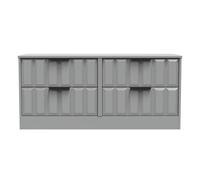 Seattle 4 Drawer Bed Box (Ready Assembled) Ready Assembled 2 U Grey Small