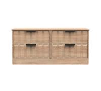 Seattle 4 Drawer Bed Box (Ready Assembled) Ready Assembled 2 U Light Oak Small