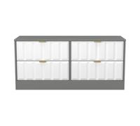 Seattle 4 Drawer Bed Box (Ready Assembled) Ready Assembled 2 U Mid Grey One Size