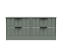 Seattle 4 Drawer Bed Box (Ready Assembled) Ready Assembled 2 U Pale Green One Size