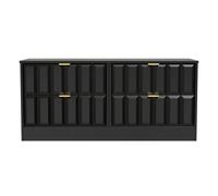 Seattle 4 Drawer Bed Box (Ready Assembled) Ready Assembled 2 U True Black One Size