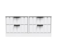 Seattle 4 Drawer Bed Box (Ready Assembled) Ready Assembled 2 U White Small