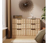 Seattle 6 Drawer Bed Box (Ready Assembled) Ready Assembled 2 U Light Oak Large