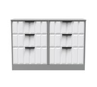 Seattle 6 Drawer Bed Box (Ready Assembled) Ready Assembled 2 U Mid Grey Large