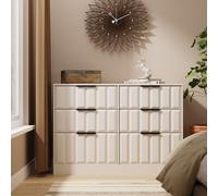 Seattle 6 Drawer Bed Box (Ready Assembled) Ready Assembled 2 U Taupe Large