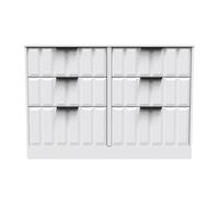 Seattle 6 Drawer Bed Box (Ready Assembled) Ready Assembled 2 U White Large