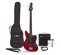 Seattle Bass Guitar + 15W Amp Pack, Red Wine