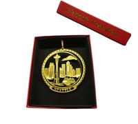 SEATTLE Brass Christmas ORNAMENT