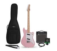Seattle Electric Guitar Pink 10W Guitar Amp & Accessory Pack