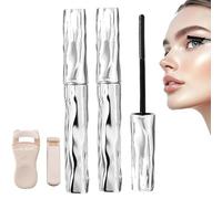 Seattle Get Mascara, Seattleget Mascaras, Waterproof Long-Lasting 3D Curling Eyelash Iron with No Flaking, Iron Wand Mascaras, Lengthening, Quick-Drying (2pcs)
