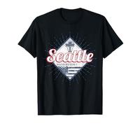 Seattle in Washington United States Vintage USA Souvenir T-Shirt