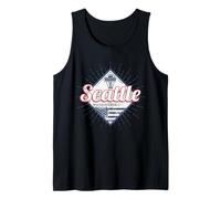 Seattle in Washington United States Vintage USA Souvenir Tank Top