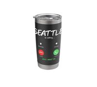 Seattle is Calling and I Must Go Washington Traveling Stainless Steel Insulated Tumbler