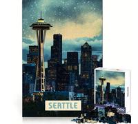 Seattle Jigsaw Puzzles for Teenagers 1000 Memory Training Serene Activity Flawless Cut Seasonal Gift (50x75cm)