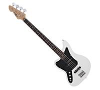 Seattle Left Handed Bass Guitar by Gear4music White - Nearly New