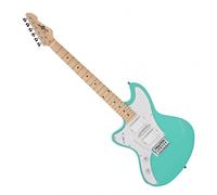 Seattle Left Handed Electric Guitar by Gear4music Seafoam Green
