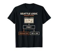 Seattle Logic Making Plans Flowchart Graphic T-Shirt