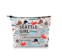 Seattle Makeup Bag Seattle Washington Gift Seattle Souvenirs Seattle Stuff Seattle City Cosmetic Bag (Seattle Noun 3UK)
