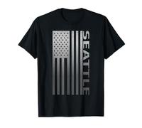Seattle Patriotic Flag Proud American City T-Shirt