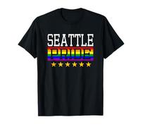 Seattle Pride Gay Lesbian Queer LGBT Rainbow Flag T-Shirt