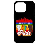 Seattle Pride Rainbow Gay Pride Flag Funny LGBT Case for iPhone 16 Pro
