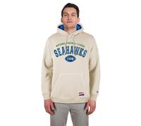 Seattle Seahawks New Era Cap Nfl 3rd Down Hooded Pullover Classic Stone Official Team Color Unisex