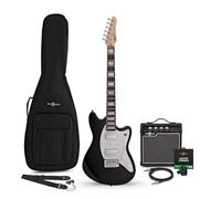 Seattle Select Electric Guitar Black, 10W Guitar Amp & Accessory Pack