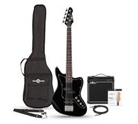 Seattle Short Scale Bass Guitar + 15W Amp Pack, Black