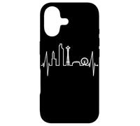 Seattle Skyline Heartbeat Silhouette Heart I Love Seattle Case for iPhone 17